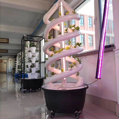 Family Vertical Spiral Plant Grow Hydroponic Tower Indoor Vegetable Aerosol Cultivation