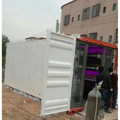 Shipping Container Farming Hydroponic Farms With Corten Resistant Steel Frame