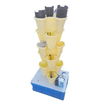 Plastic Modern Outdoor Tower Plant Pots Plastic Flower Pots Stackable