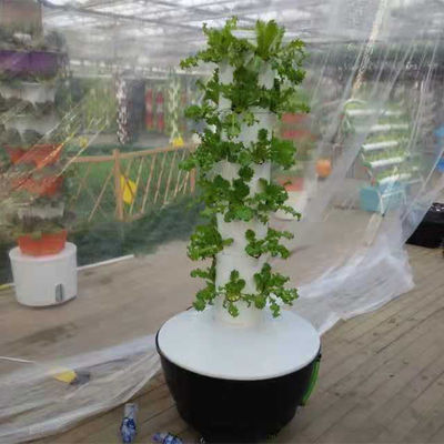 Vertical NFT Hydroponic Tower For Greenhouse Growing System Stable Structure