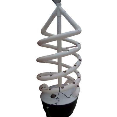 Soilless Culture Biological Control Double Helix Hydroponic Tube For Indoor