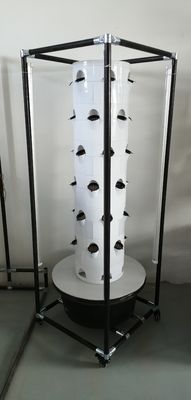 Vertical Hydroponic Cultivation System For Vegetables And Strawberries With Shelf