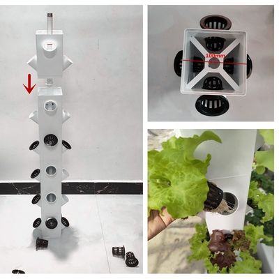 2023 Hot selling plastic pot hydroponic vertical garden artificial wall pot vertical garden 112+ Plants hydroponics vertical