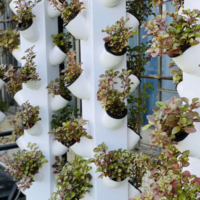 2023 Hot selling plastic pot hydroponic vertical garden artificial wall pot vertical garden 112+ Plants hydroponics vertical