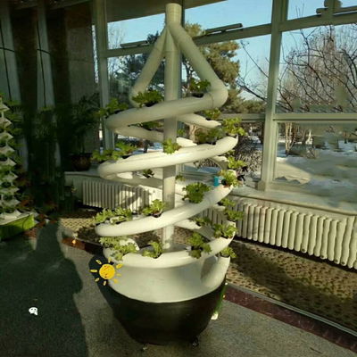 Family Vertical Spiral Plant Grow Hydroponic Tower Indoor Vegetable Aerosol Cultivation