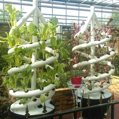 Family Vertical Spiral Plant Grow Hydroponic Tower Indoor Vegetable Aerosol Cultivation
